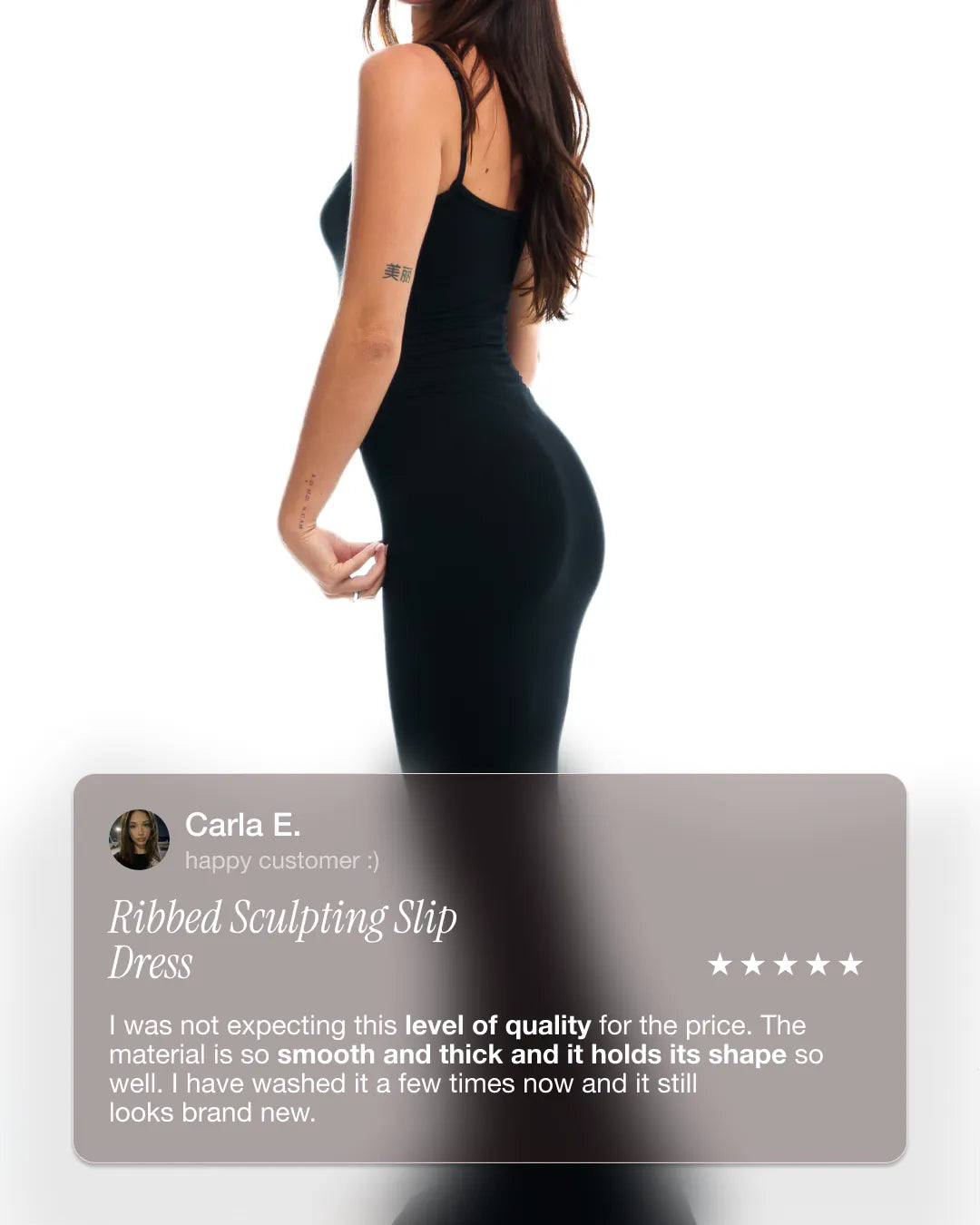 Luxe Ribbed Sculpting Slip Dress