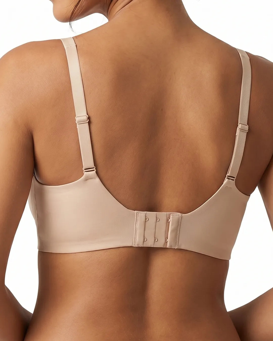 Shaping Wireless Deep-V Push Up Jelly Bra | Beige