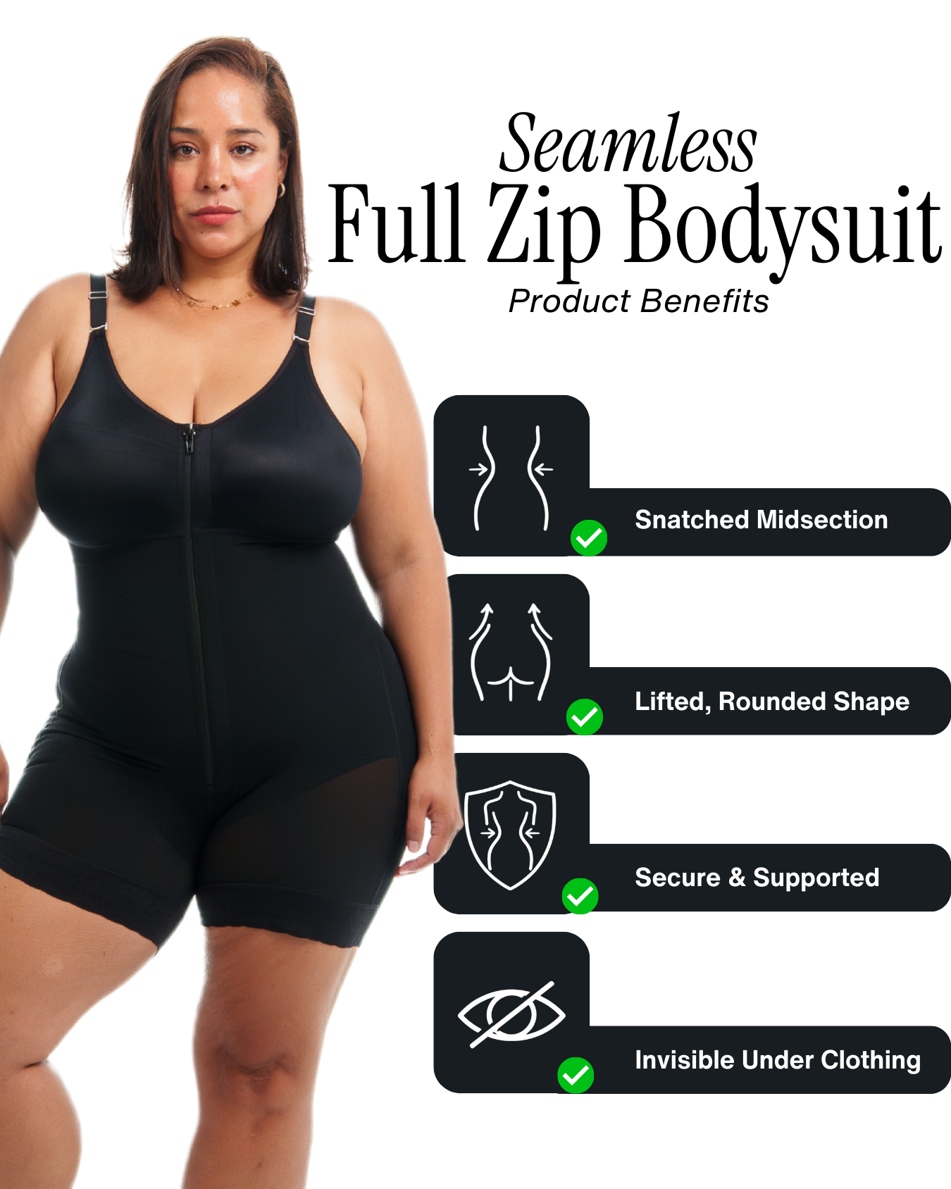 Full Zip Compression Bodysuit