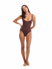 Seamless Sculpt Bodysuit | Cocoa