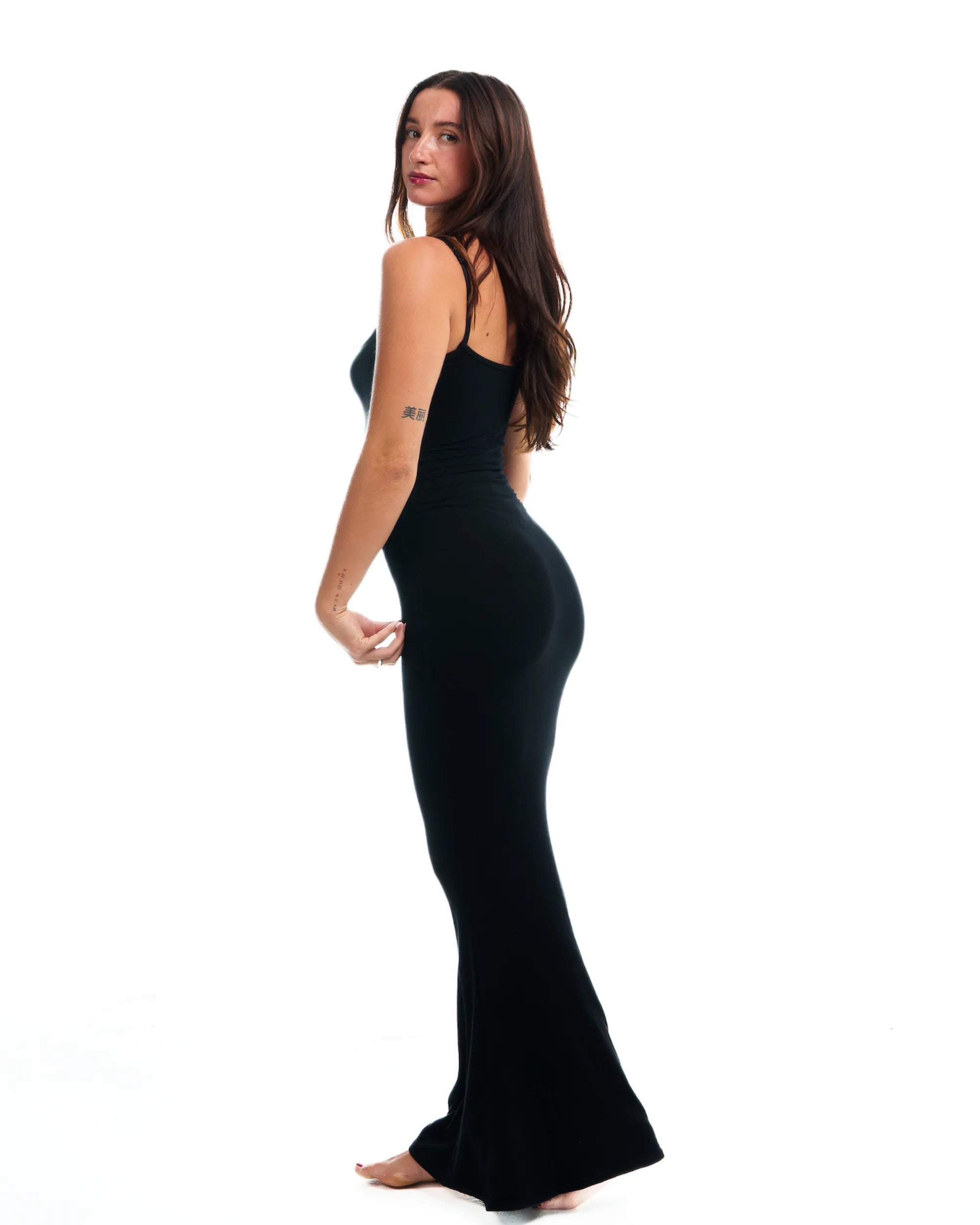 Luxe Ribbed Sculpting Slip Dress