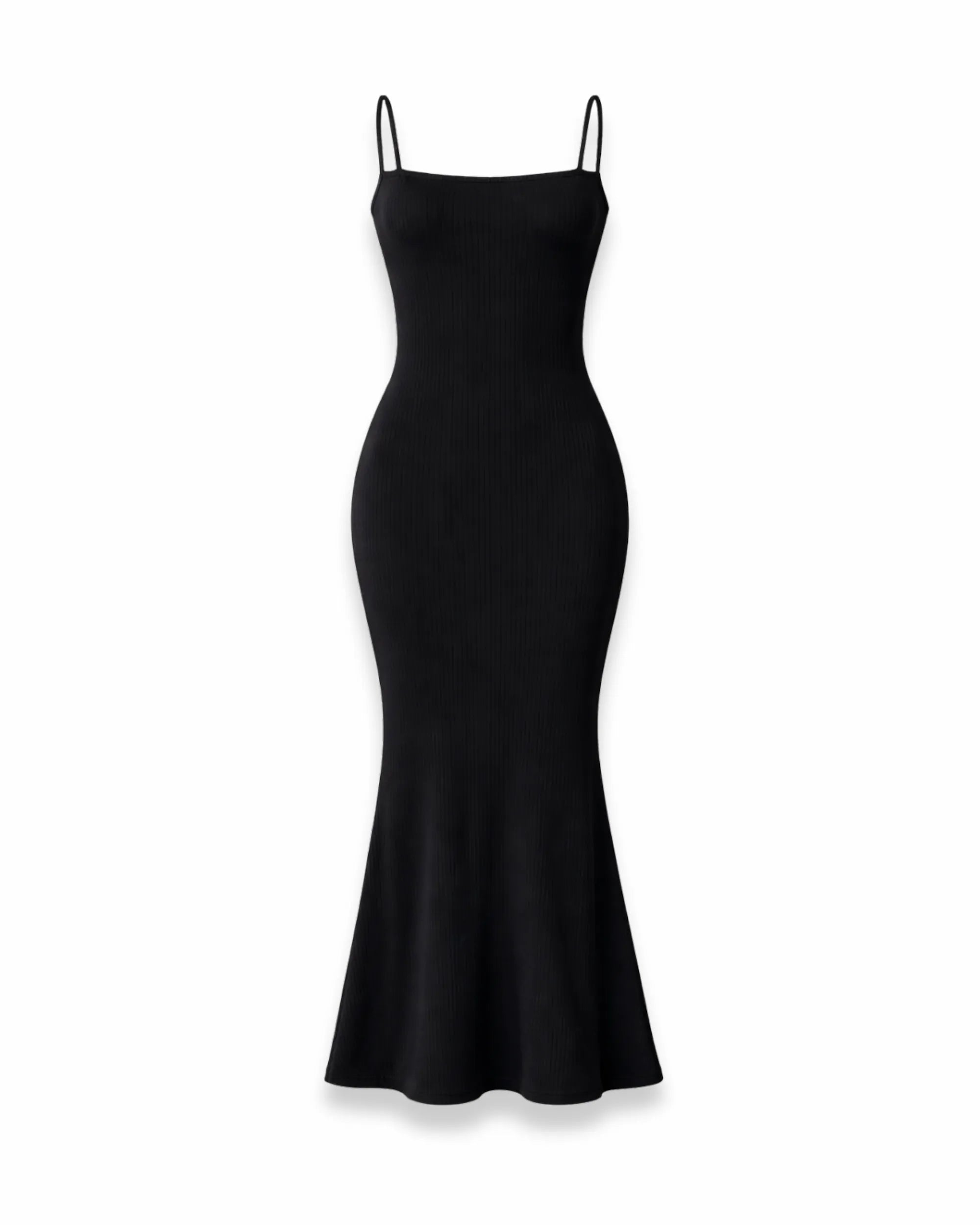 Luxe Ribbed Sculpting Slip Dress