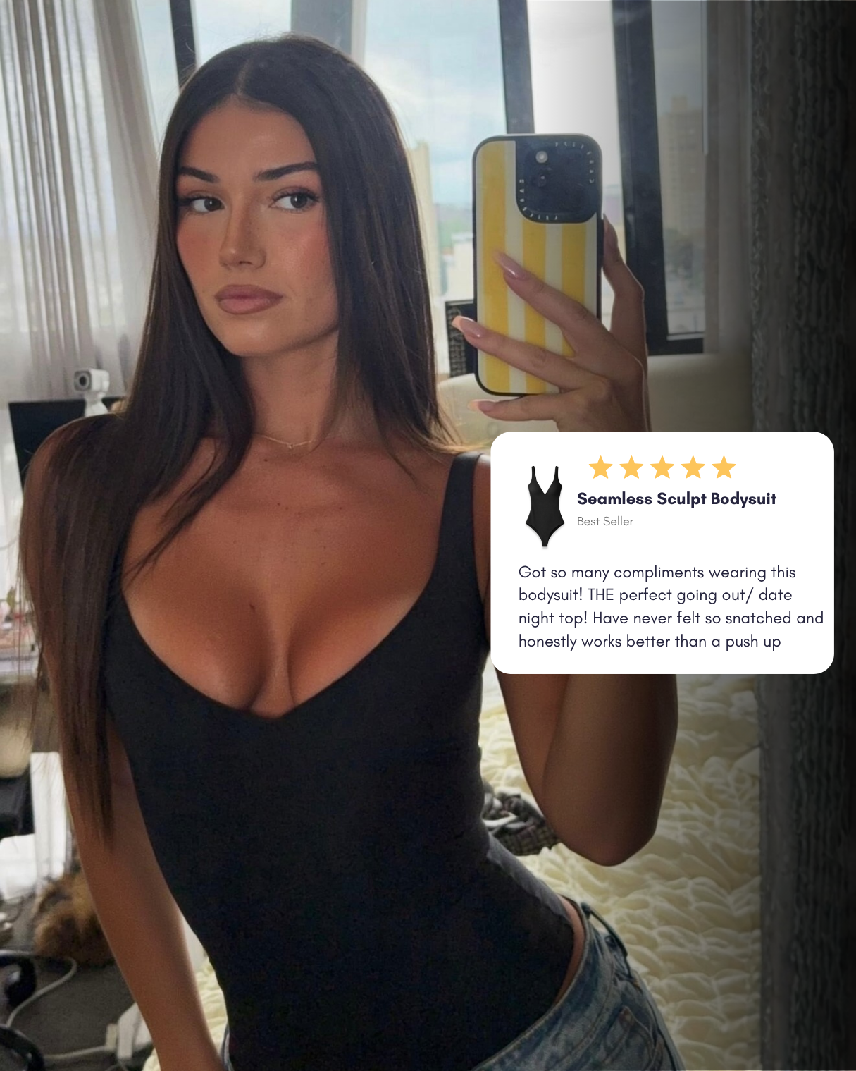 Seamless Sculpt Bodysuit | Midnight